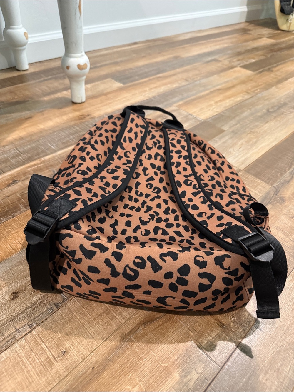 Leopard Print Tan Backpack - Picture 6 of 6